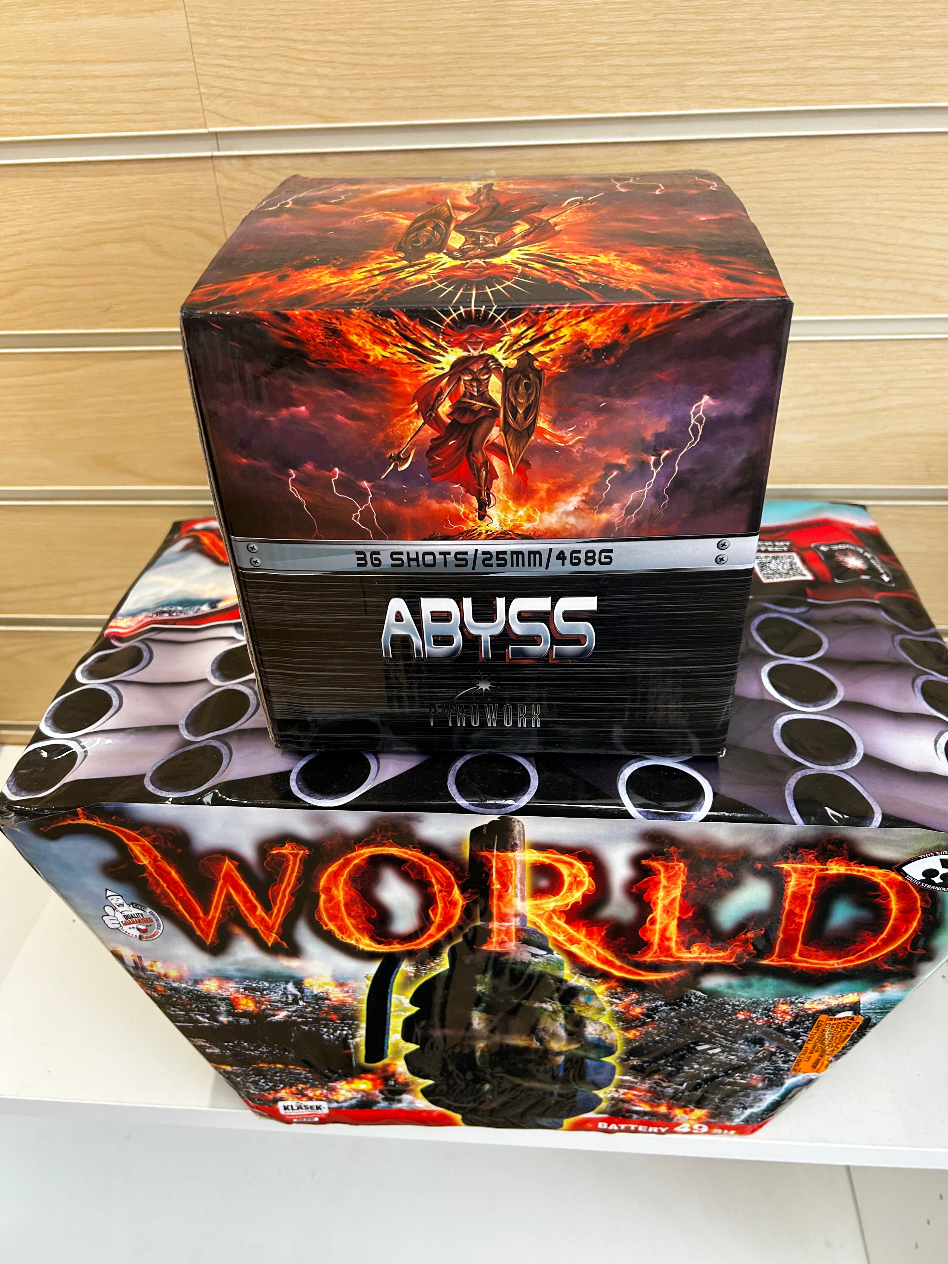 WORLD ,  FREE £60 ABYSS FIREWORK WITH THIS ,LIMITED STOCK OMG !!!