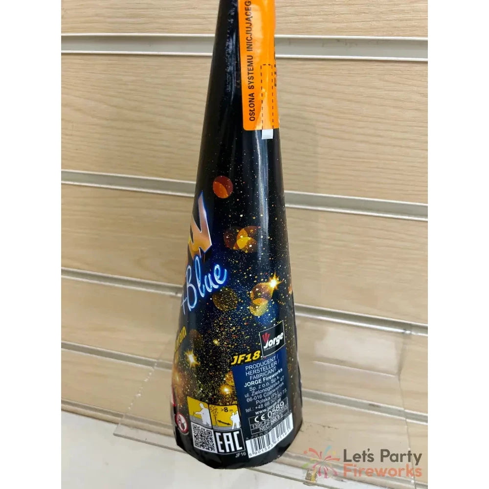 Golden Willow And Blue Fountains