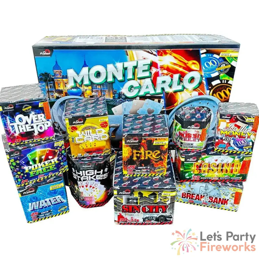 Monte Carlo Barrage Pack By Primed Pyrotechnics Barrage packs