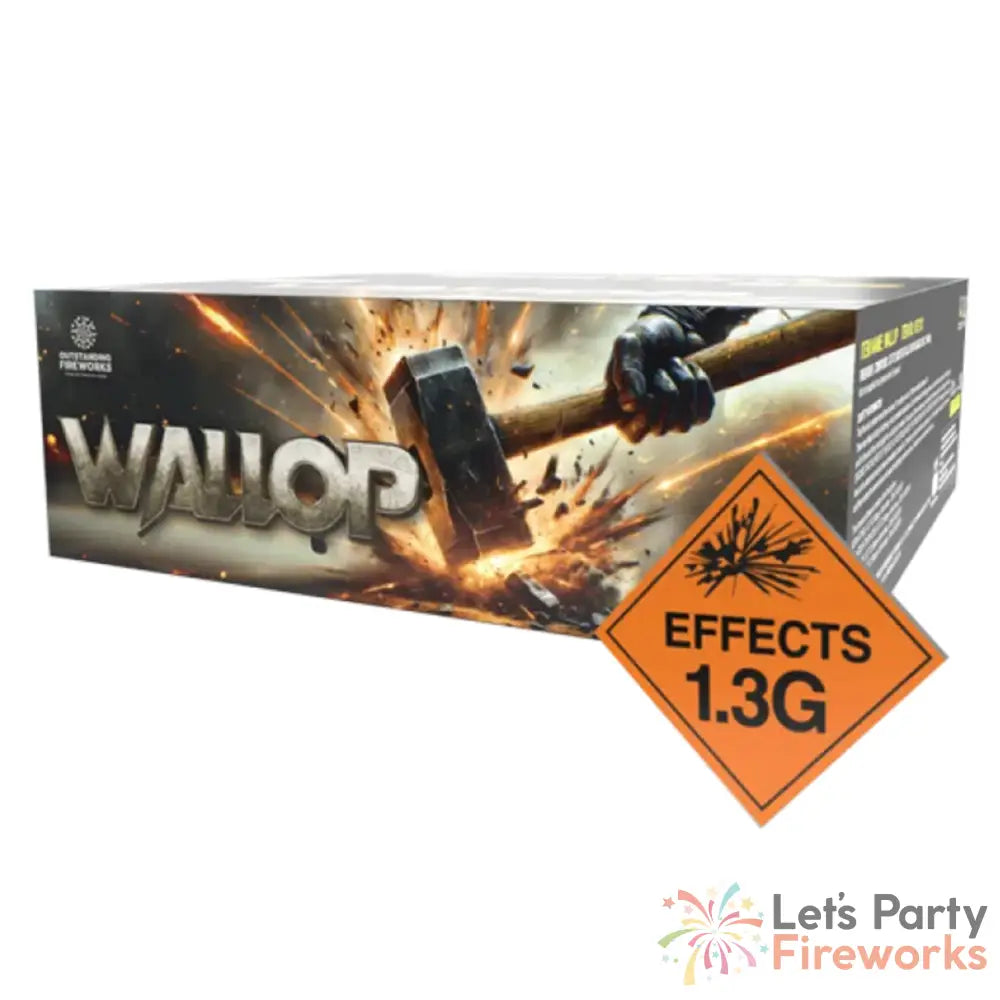 Wallop 256 Shots (Brilliant) Compound Fireworks