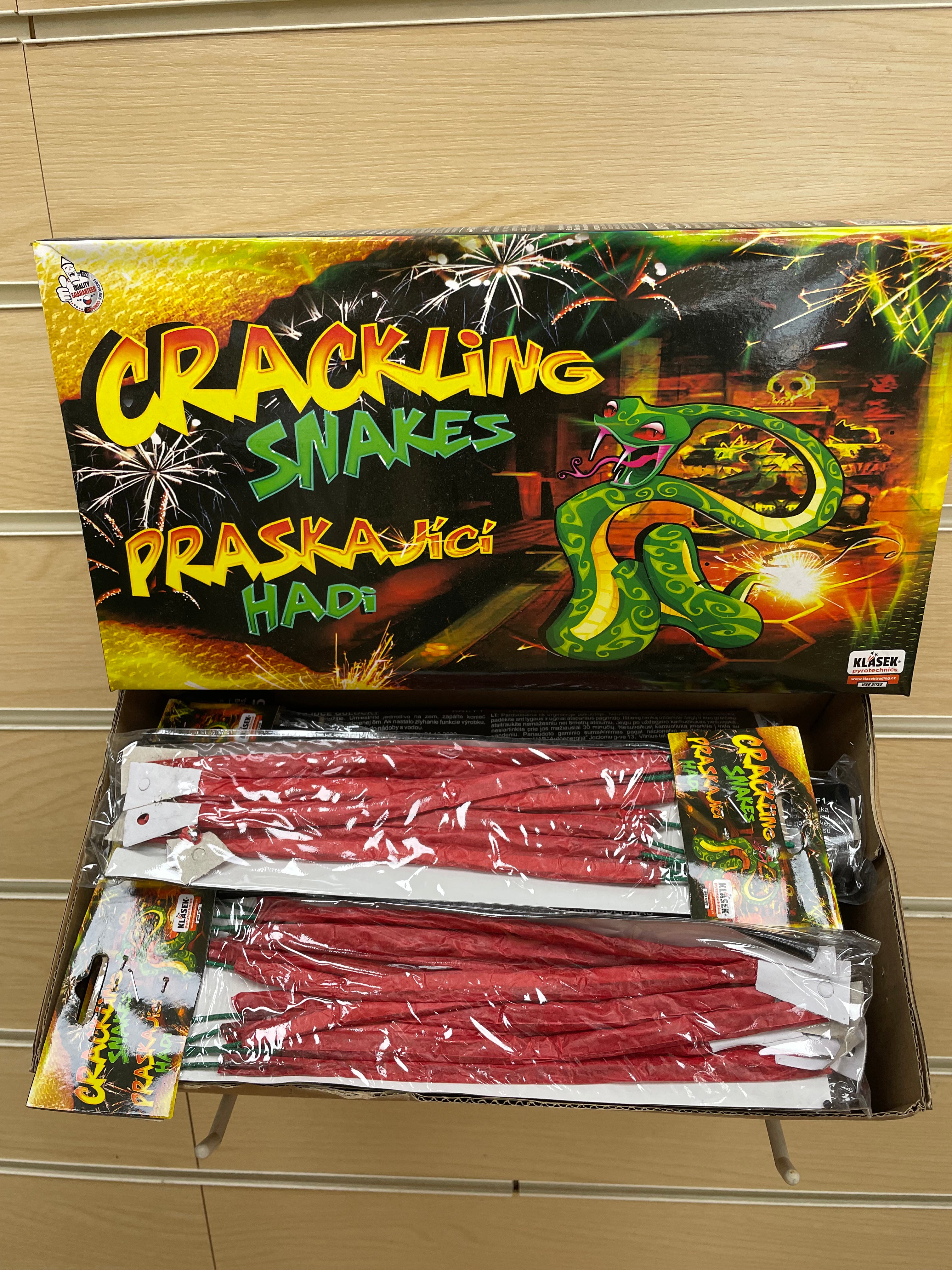 Crackling Snakes , Box of 20 Packs
