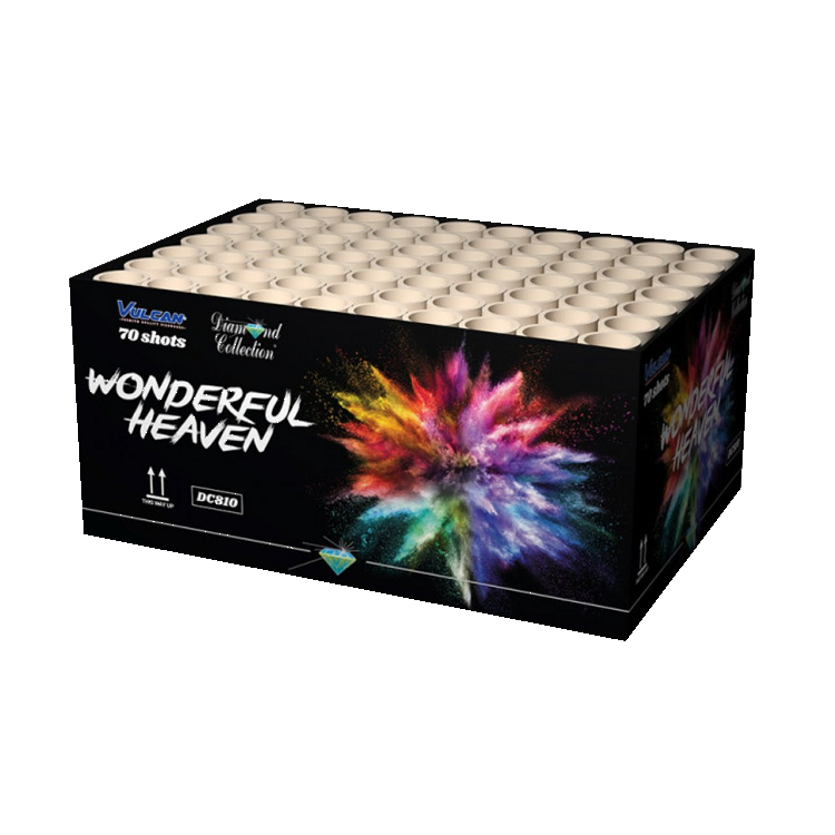 Wonderful Heaven.  70 Shots , lovely effects in this firework!!