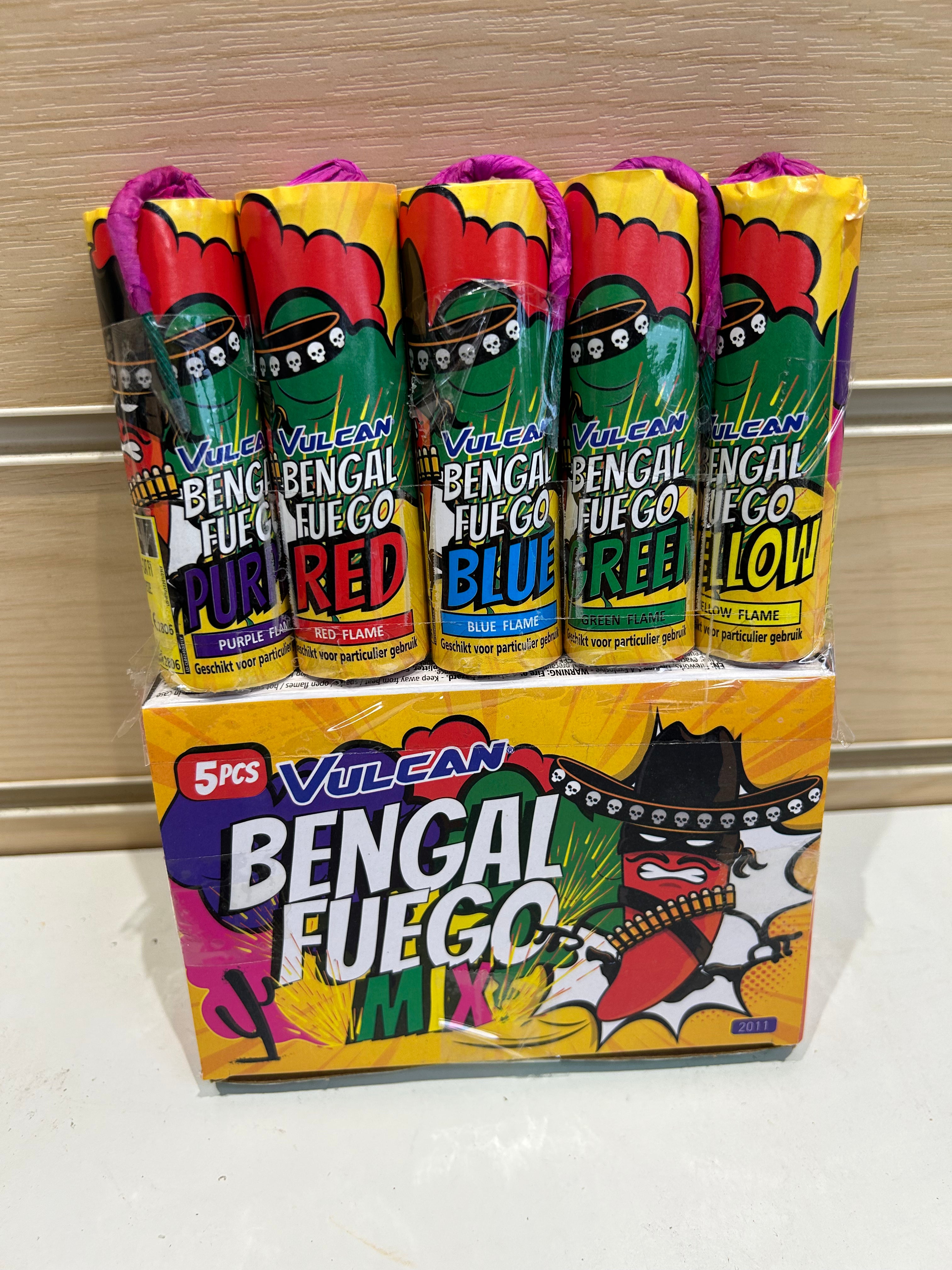 Bengal Fuego ( Box of 5 coloured Flares )