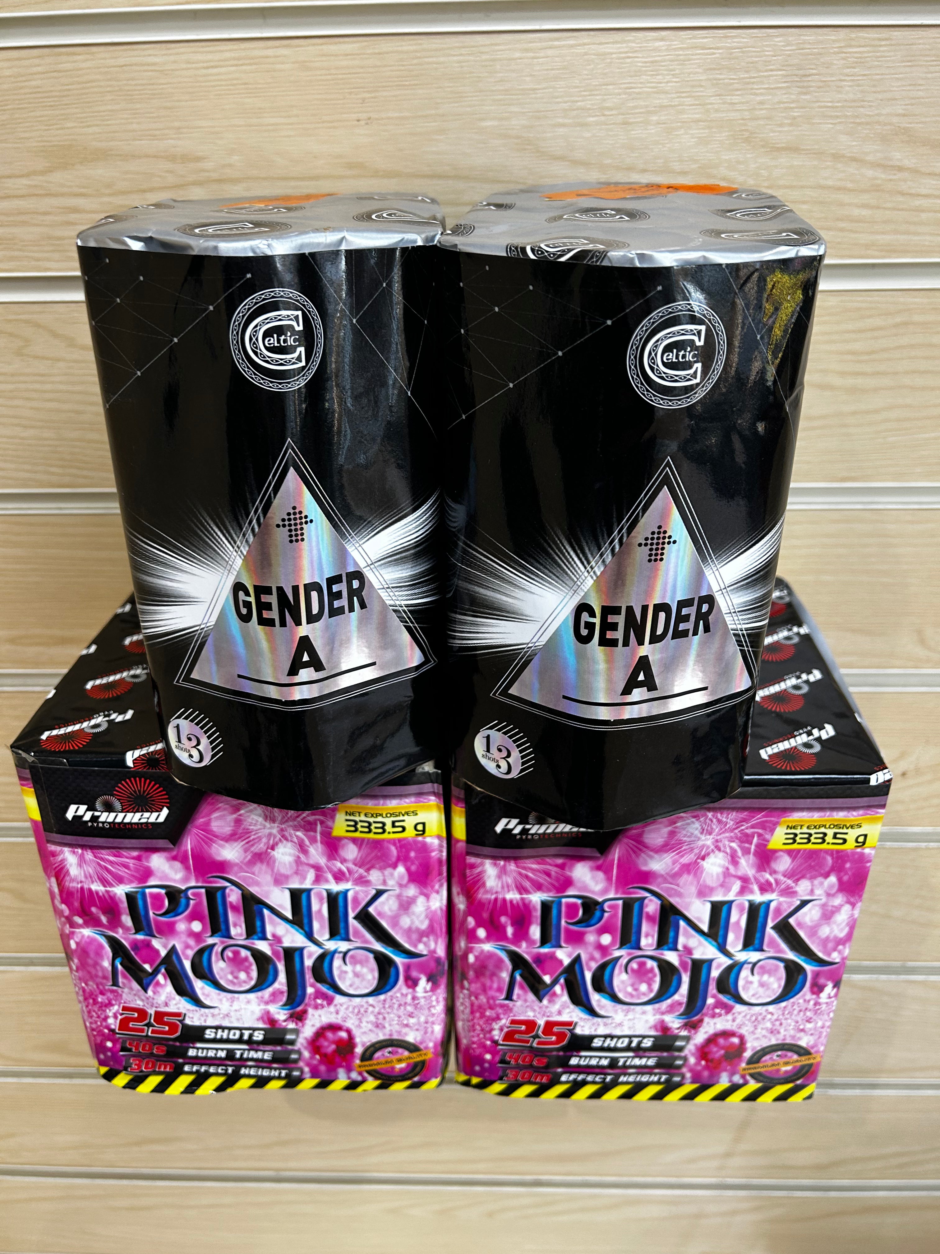 Girl Pink Gender Reveal Pack ( Buy This And Get One Of The Gender As FREE ) WOW !!!