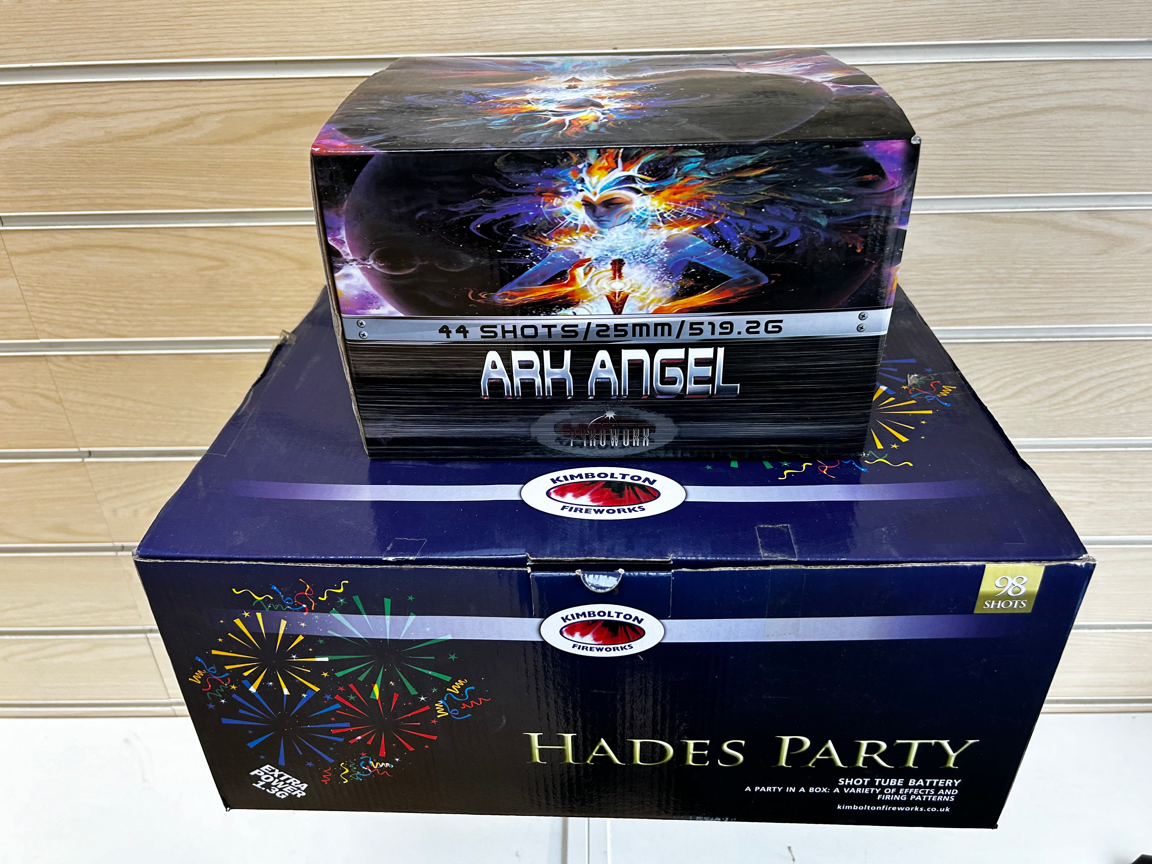 HADES PARTY , FREE !! £69.99 ARK ANGEL FIREWORK WITH THIS WOW , LIMITED STOCK!!