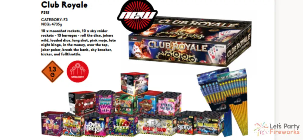 Club Royale Barrage Pack By Primed Pyrotechnics