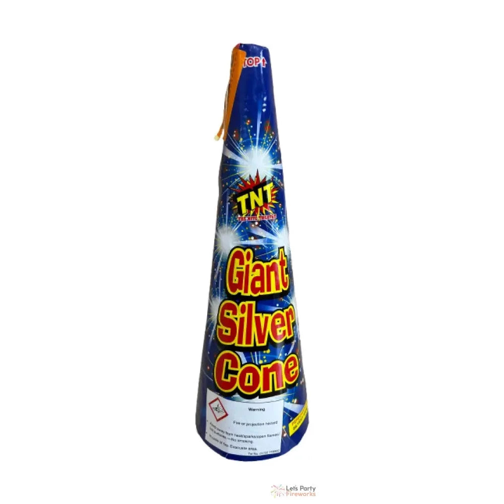 Giant Silver Cone Fountain Fireworks