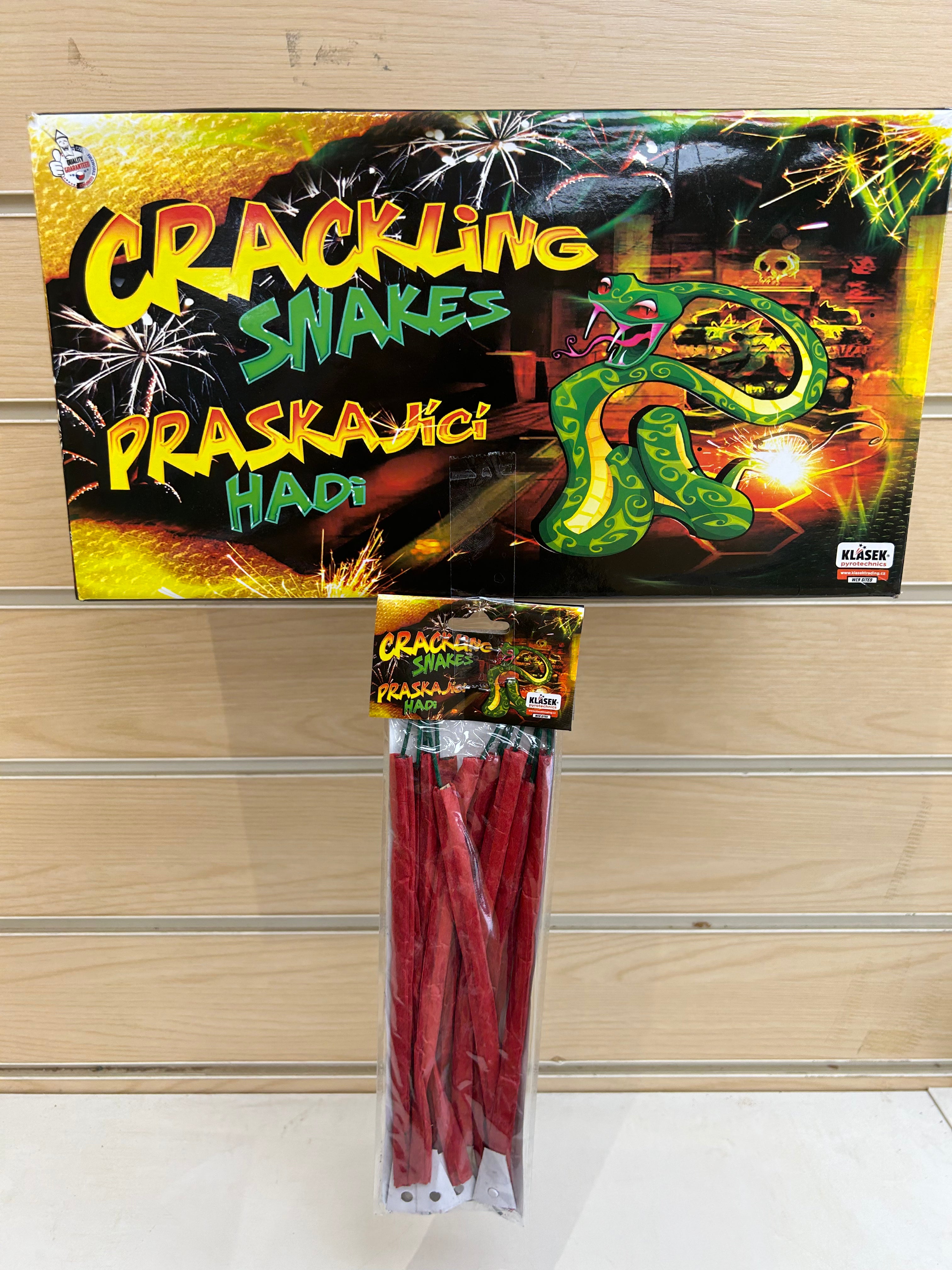 Crackling Snakes . Novelty firework