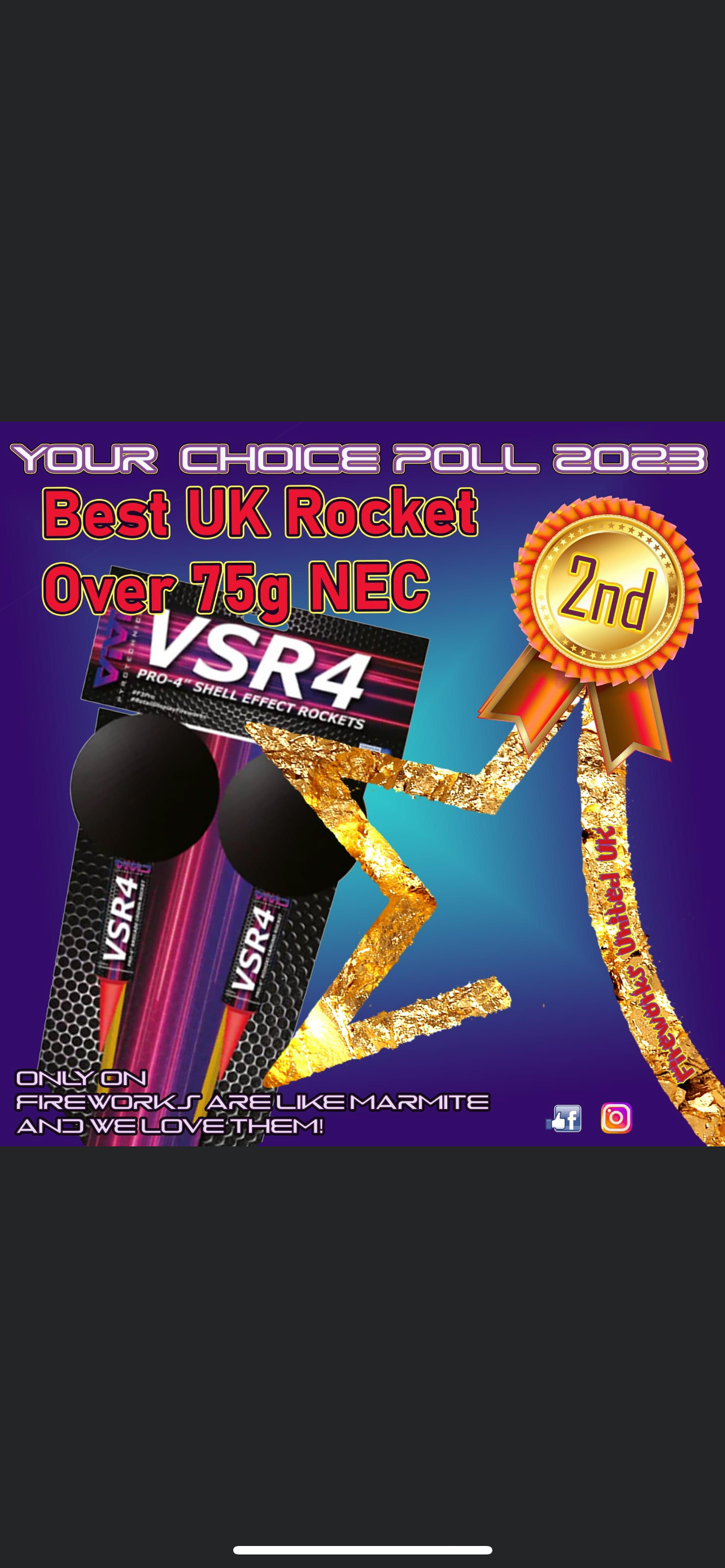 VSR4 x 2 Packs of 2  ( Voted Best Big Rocket Pack Over 75g For 2023 ) PICK UP FROM STORE ONLY !!