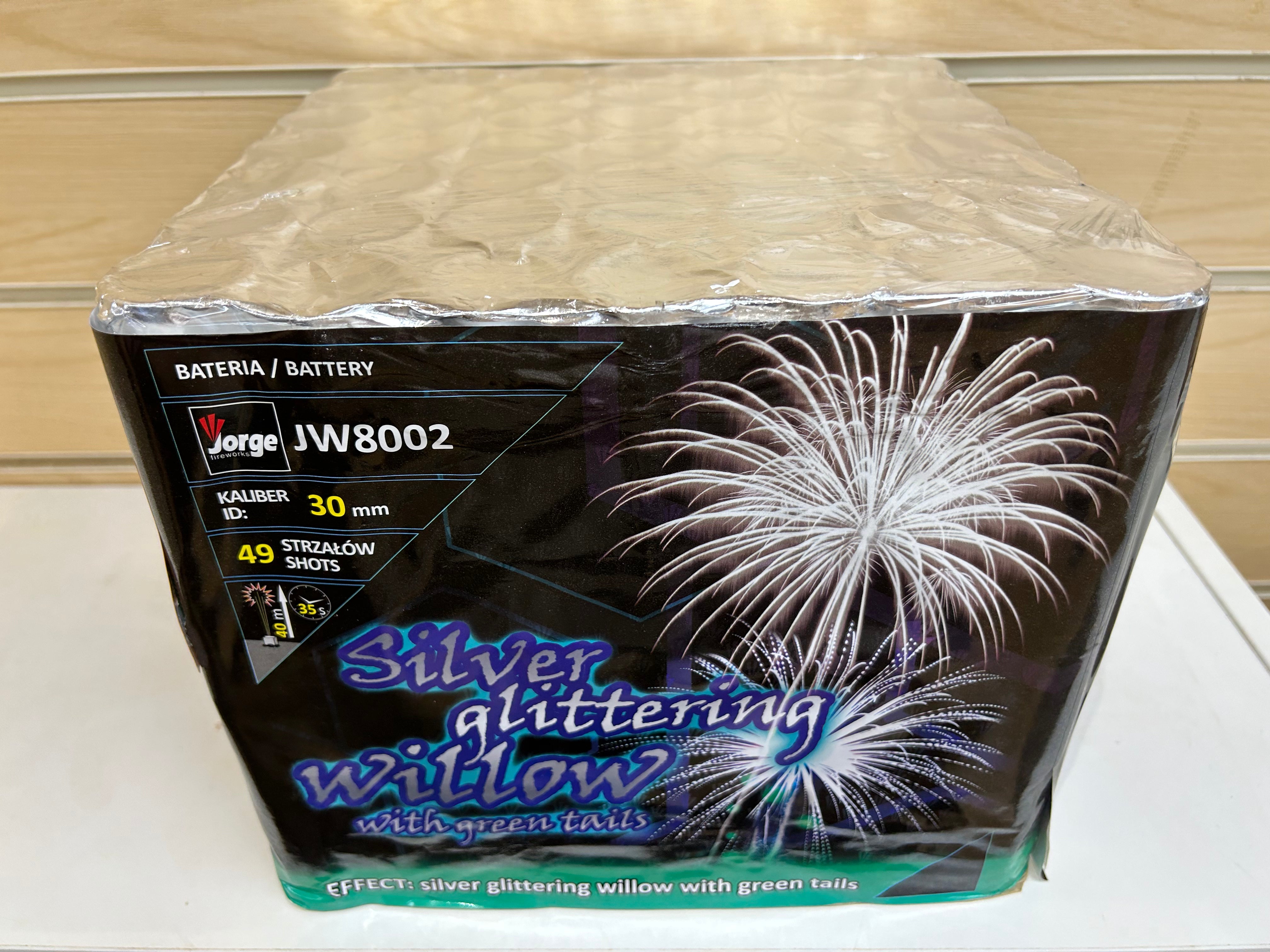 Silver Glittering Willow , 49 Massive Bursts, Fantastic Firework !!