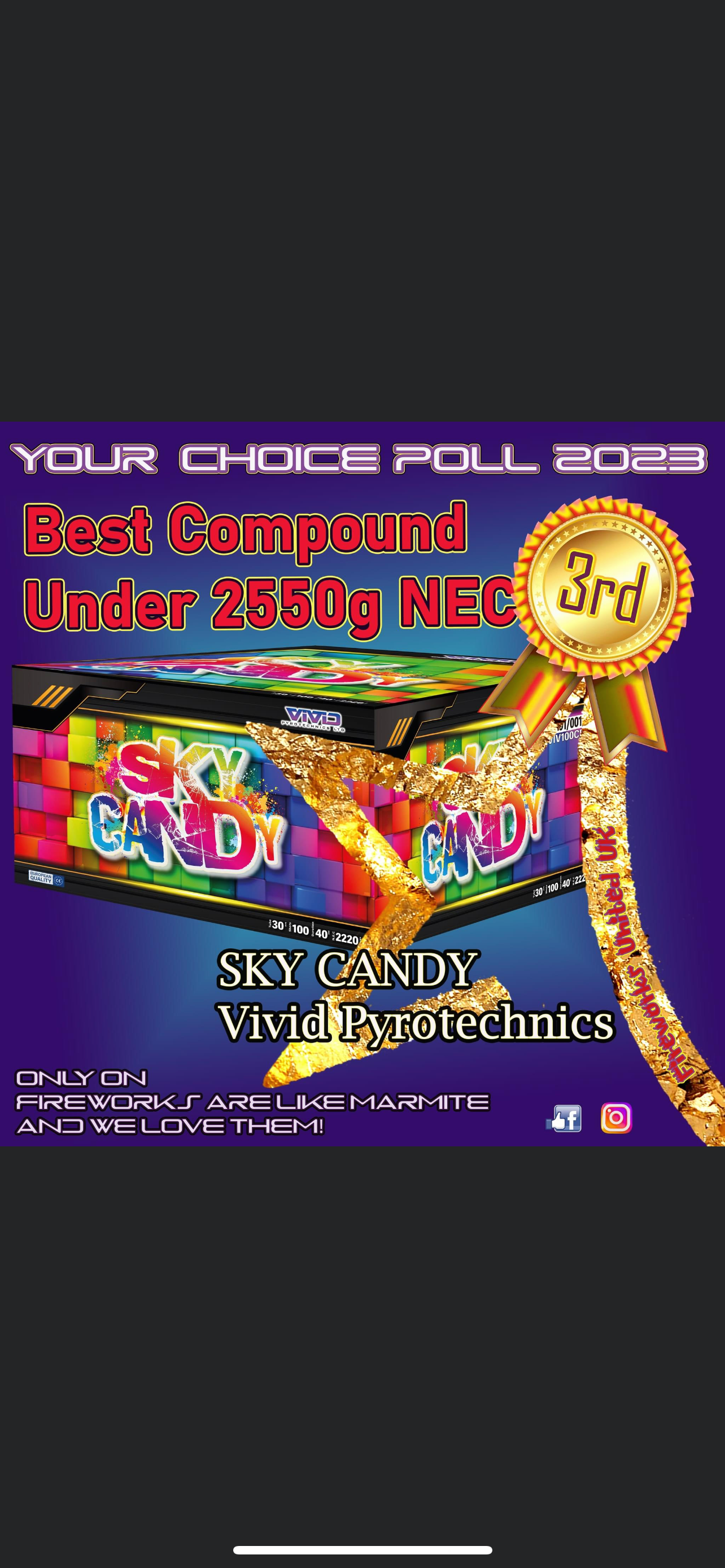 Sky Candy ( Voted Best Compound Firework Under 2550 g Nec 3rd Place