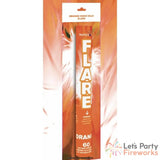 Orange Hand Held Fountain Flare by Trafalgar Fireworks