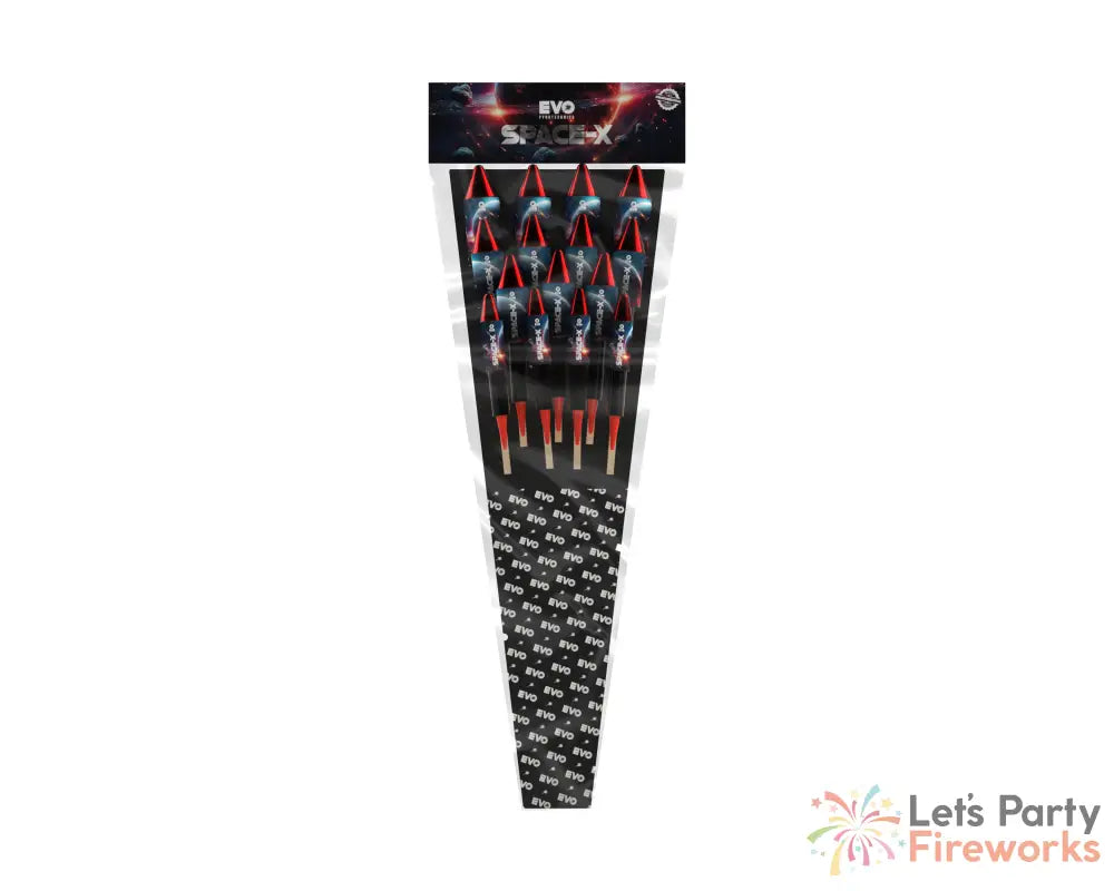 Space X Rockets Pack of 15 LOUD Rockets – Lets Party Fireworks