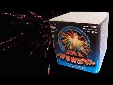 Fette salven batterie fireworks in action